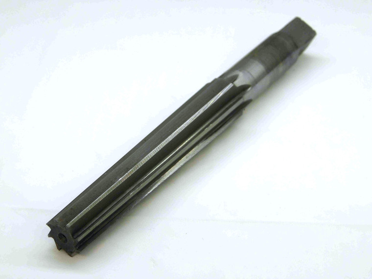 #2 OD HSS MORSE TAPER REAMER 0.621 SHANK 8 FL MT2 .5696 SMALL OD .7441 LARGE OD - TD0329BA4