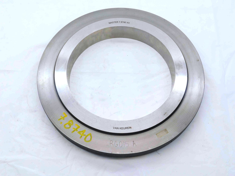 7.8740 CL XX MASTER PLAIN BORE RING GAGE 7.8750 -.0010 7 7/8 200 mm 7.874 CHECK - NS7708BY6