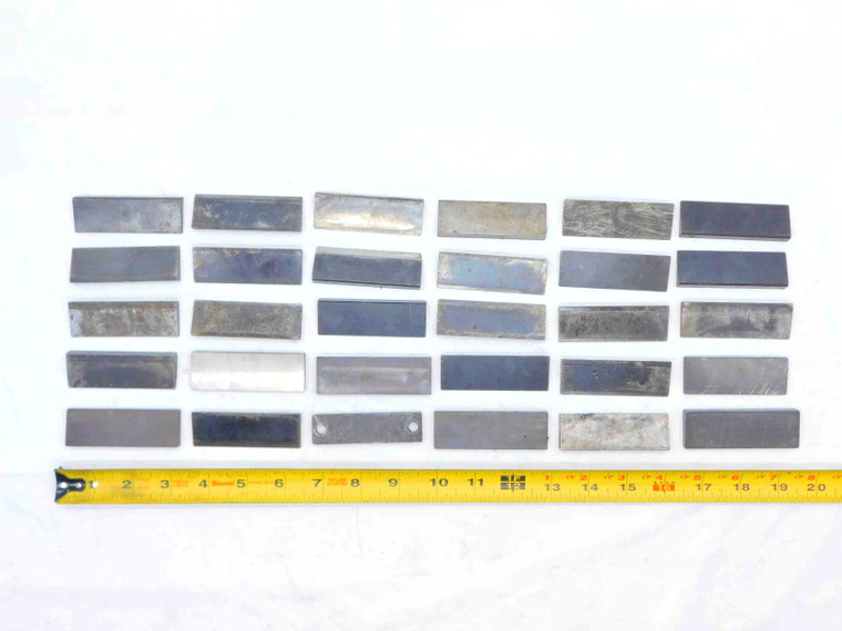 30pc LOT OF VARIOUS ANGLED WEDGE SHIMS FOR 1" / 25mm LATHE TOOL HOLDER BLOCKS - JG5814CZ5