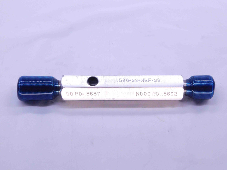 .586 32 UNEF 3B N02 LOCKNUT THREAD PLUG GAGE GO NO GO PD'S = .5657 & .5692 N 02 - DW42653OB6