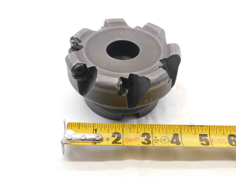 INGERSOLL 4" O.D. COOLANT FACE MILL HN6D40R01 1 1/2 PILOT 7 POCKETS HN-0605 4.0 - NS7740BY6
