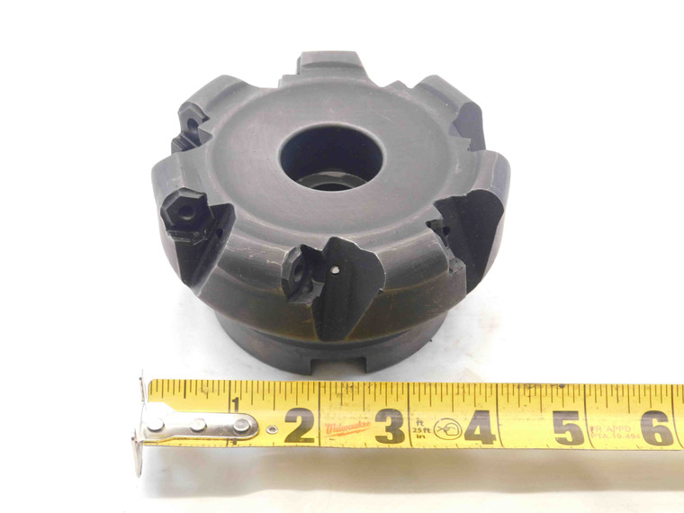 INGERSOLL 4" O.D. COOLANT FACE MILL HN6D-40R01 1 1/2 PILOT 7 POCKETS HN-0605 4.0 - NS7744BY6