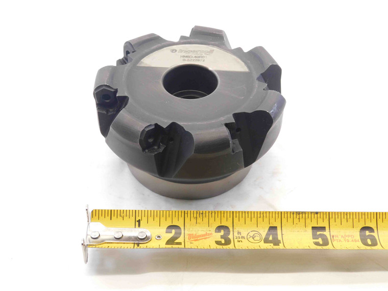 INGERSOLL 4" O.D. COOLANT FACE MILL HN6D-40R01 1 1/2 PILOT 7 POCKETS HN-0605 4.0 - NS7745BY6
