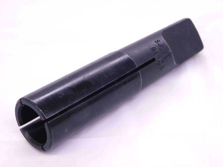 S-J 01153 MORSE TAPER #3 SPLIT SLEEVE DRIVER ADAPTER FOR 7/8 HAND TAP .875 MT3 - JJ3383AT5