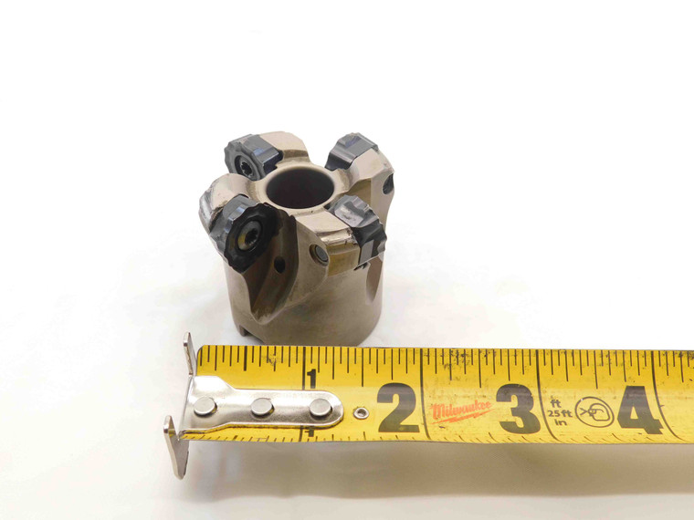 INGERSOLL 2" O.D. COOLANT FACE MILL 5E6K-02R01 3/4 PILOT 4 POCKETS RCLT1606 2.0 - NS7752BY6