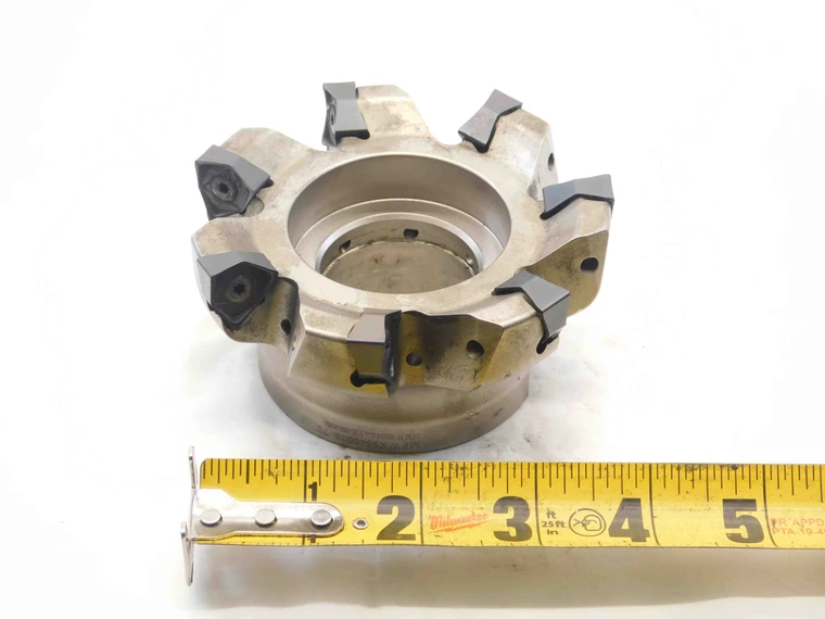 KYOCERA 4" O.D. FACE MILL MFWN904000R-7T 1 1/2 PILOT 7 POCKETS WN-0806 4.0 - NS7766BY6