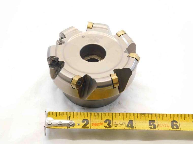 INGERSOLL 4" O.D. COOLANT FACE MILL HN6D-40R01 1 1/2 PILOT HOLDS 7 INSERTS 4.0 - NS7768BY6