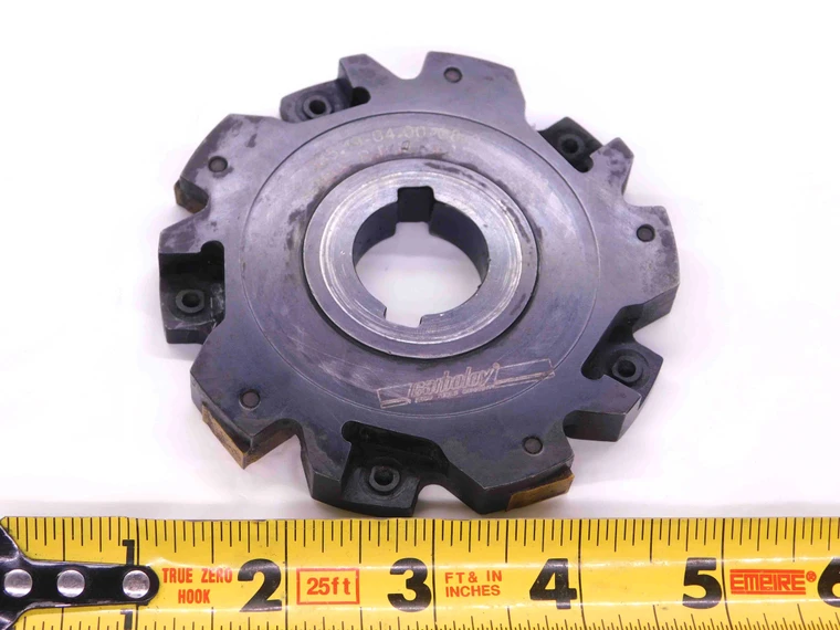 CARBOLOY 4" OD X 1/2 W STAGGERED INDEXABLE SLOT CUTTER 335.19-04.00-08.2 10 T - JJ3525QA4