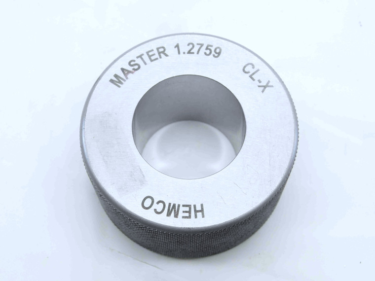 1.2759 CL X MASTER PLAIN BORE RING GAGE 1.2813 -.0054 UNDERSIZE 1 9/32 32.408 mm - NS7867BY6