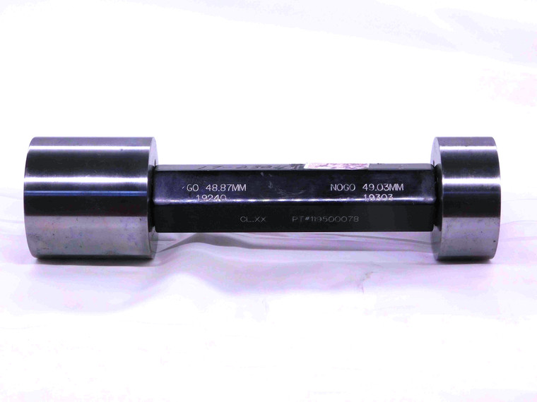 48.870 & 49.030 CL XX mm PIN PLUG GAGE GO NO GO 49.000 +.030 1.9303 48.87 49.03 - RD0006BT6