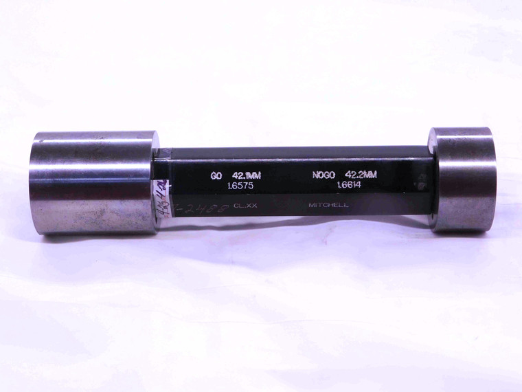 42.100 & 42.200 CL XX mm PIN PLUG GAGE GO NO GO 42.000 +.100 1.6575 42.10 42.20 - RD0031BT6