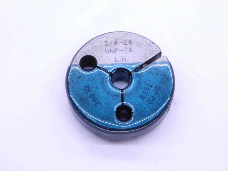3/8 24 UNF 2A LEFT HAND THREAD RING GAGE .375 .3750 GO ONLY P.D. = .3468 L.H. - DW42816OB6