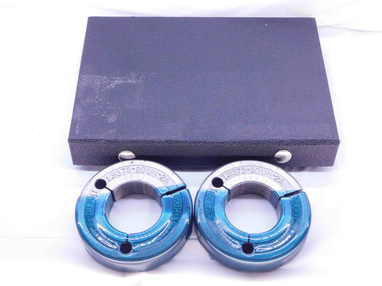 1 15/16 20 UN 2A THREAD RING GAGES 1.9375 GO NO GO P.D.'S = 1.9035 & 1.8986 - DW42823OB6