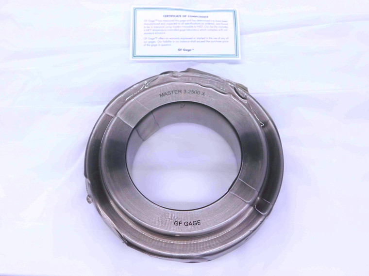 3.2500 CLASS X MASTER PLAIN BORE RING GAGE ONSIZE 3 1/4 82.550 mm 3.250 SETTING - JJ3559GFG