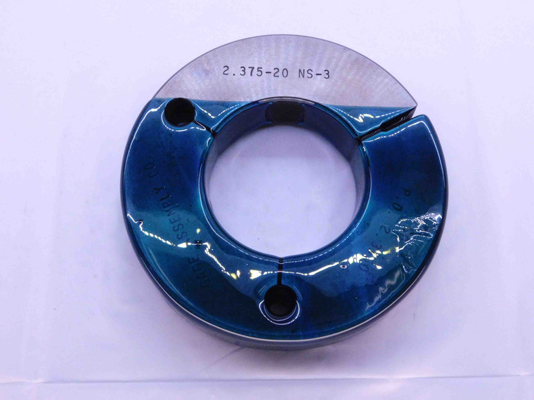 2 3/8 20 NS 3 THREAD RING GAGE 2.375 2.3750 GO ONLY P.D. = 2.3350 INSPECTION - DW42856DH5