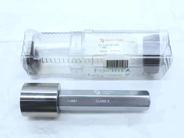 1.4961 CLASS X PIN PLUG GAGE 1.5 -0.0039 UNDERSIZE 1 1/2 38 mm INSPECTION CHECK - NS7935BY6