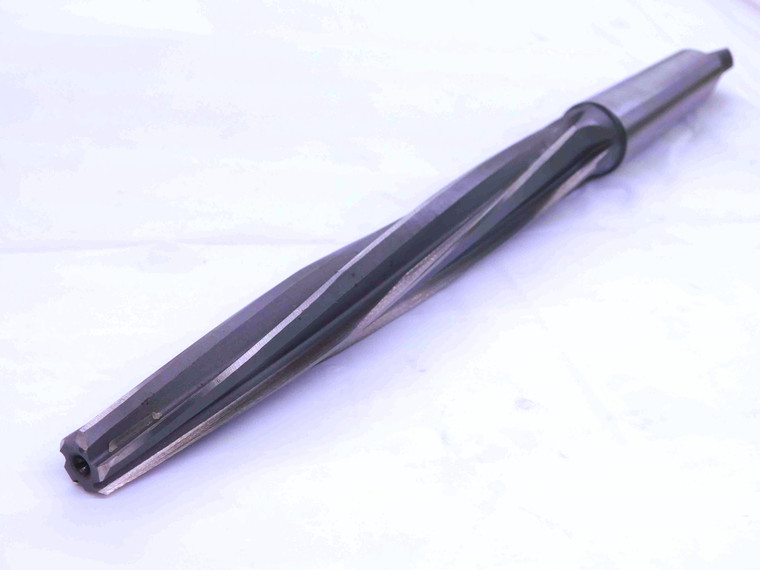 7/8 OD HSS BRIDGE REAMER MORSE TAPER #3 SHANK SPIRAL 5 FL MT3 .875 .8750 ONSIZE - JJ3762BU5