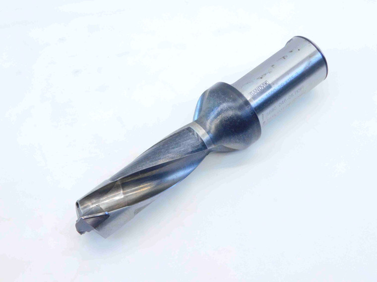 SANDVIK 25mm O.D. REPLACEABLE TIP DRILL 870-2500-25LX125-3 1 1/4 SHANK 870-25 - JG6244BL5
