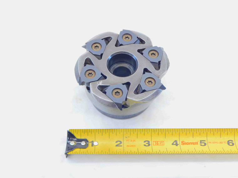 VARDEX 3.46 OD THREADING FACE MILL TM6SC-D346-125-5V6-ABUT 1 1/4 PILOT 6 POCKETS - JG6279BL5