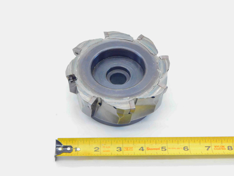 5" O.D. COOLANT THRU FACE MILL 1 1/2 PILOT 5/8 KEY HOLDS 8 INSERTS 5.0 INDEXABLE - JG6294BL5