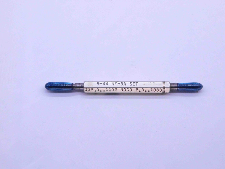 5 44 NF 3A SET THREAD PLUG GAGE #5 .125 .1250 GO NO GO P.D.'S = .1102 & .1083 - DW43021CG6