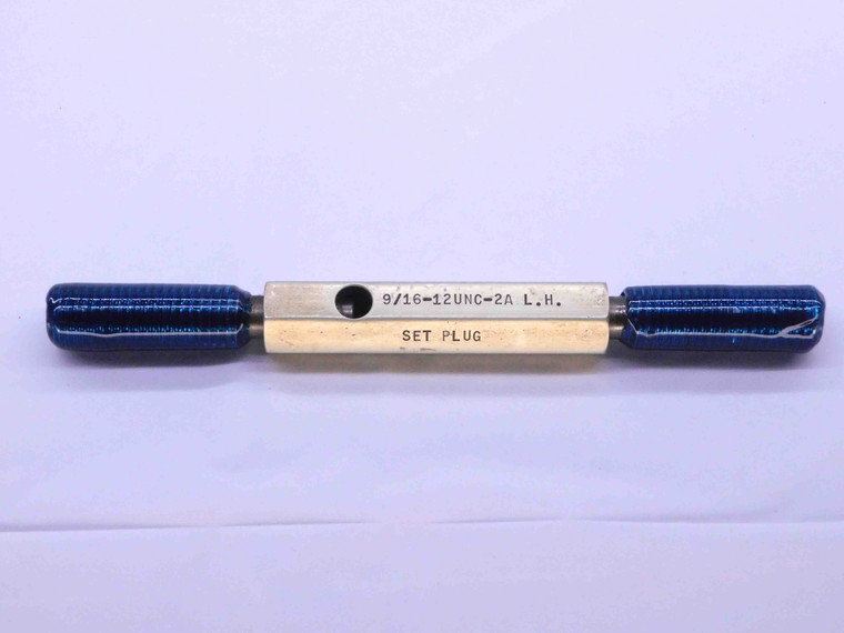 9/16 12 UNC 2A LEFT HAND SET THREAD PLUG GAGE .5625 GO NO GO PDS= .5068 & .5016 - DW43042LVR