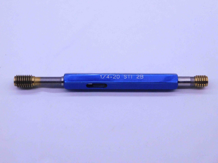 1/4 20 UNC 2B STI HELICOIL TiN COATED THREAD PLUG GAGE .25 GO NOGO = .2825 .2864 - DW43048CD6