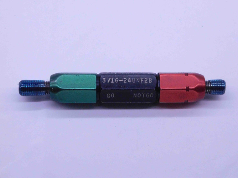 5/16 24 UNF 2B LEFT HAND THREAD PLUG GAGE .3125 GO NO GO P.D.'S = .2854 & .2902 - DW43070CE6