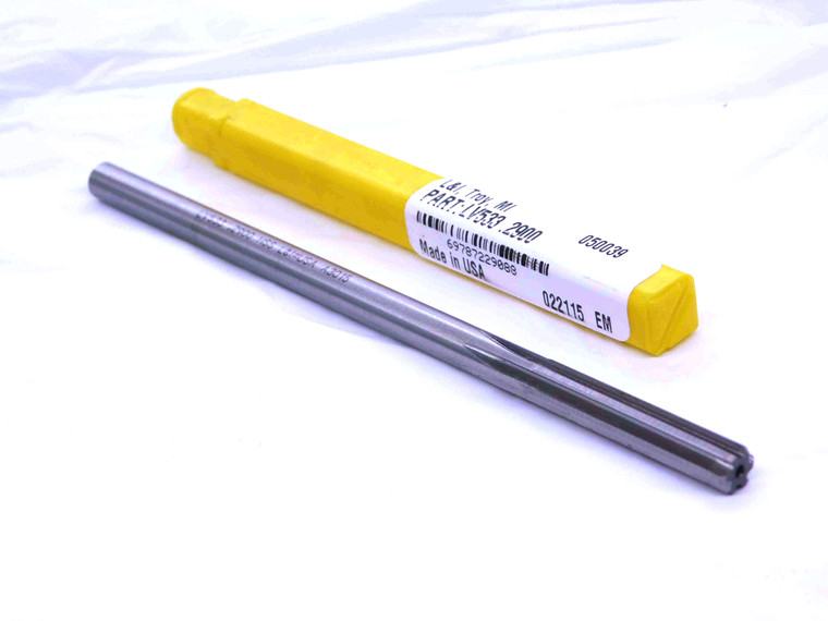 NEW L & I 0.29 OD HSS REAMER 6 FL .29 .2900 .2813 +.0087 OVERSIZE LETTER L USA - JJ3978LAI