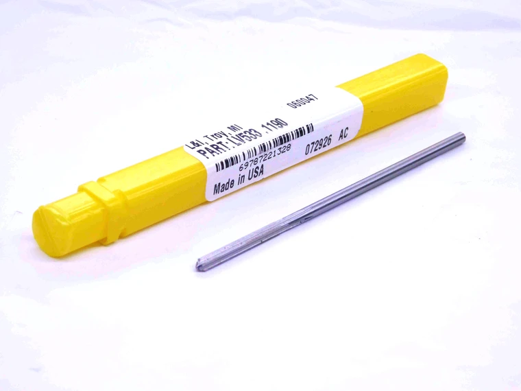 NEW L & I 0.119 OD HSS REAMER 4 FL .119 .1190 1/8 .1250 -.0060 UNDERSIZE 3 mm - JJ4010LAI