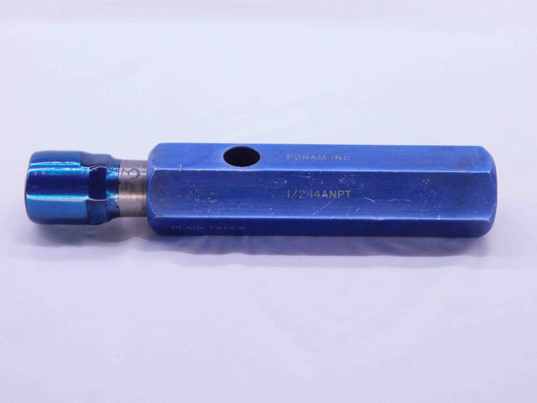 1/2 14 ANPT 6 STEP PIPE THREAD PLUG GAGE .5 .50 .500 .5000 CREST CHECK CHECK - DW43141LVR