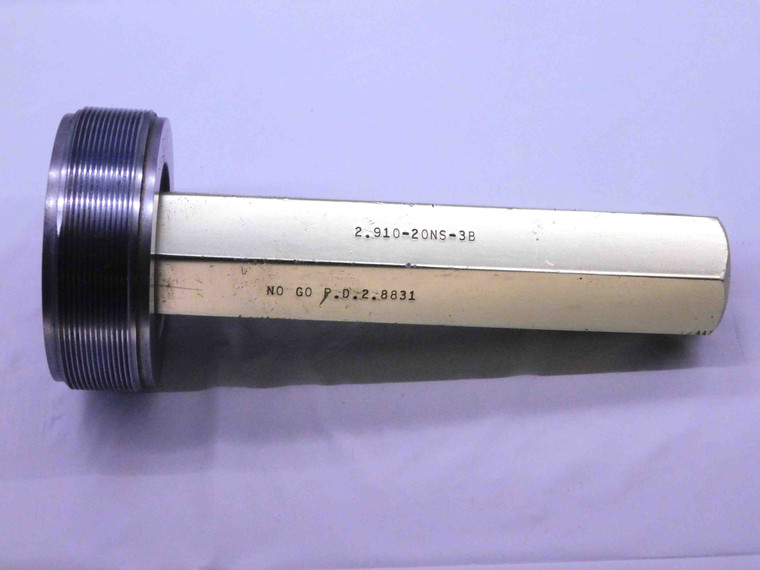 2.910 20 NS 3B SPECIAL THREAD PLUG GAGE 2.91 NO GO ONLY P.D. = 2.8831 UNS-3B - DW43144LVR