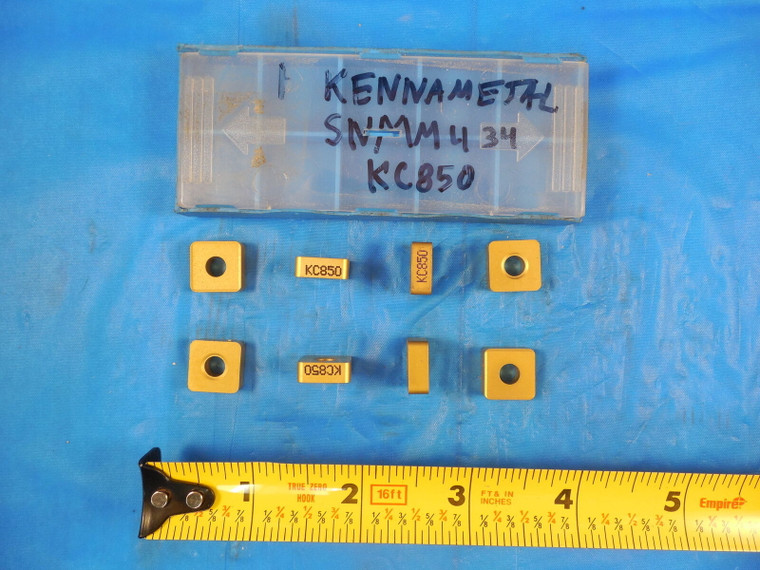 8 PCS NEW KENNAMETAL SNMM 434 KC850 CARBIDE INSERTS QUALITY CUTTING TOOLS