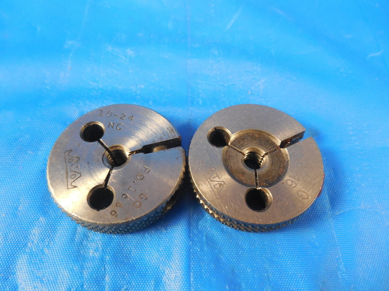10 24 NC 3 THREAD RING GAGES #10 .190 GO NO GO P.D.'S = .1666 & .1605 INSPECTION