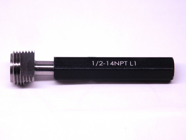 NEW 1/2 14 NPT L1 PIPE THREAD PLUG GAGE .5 .50 N.P.T. L-1 NATIONAL TAPER