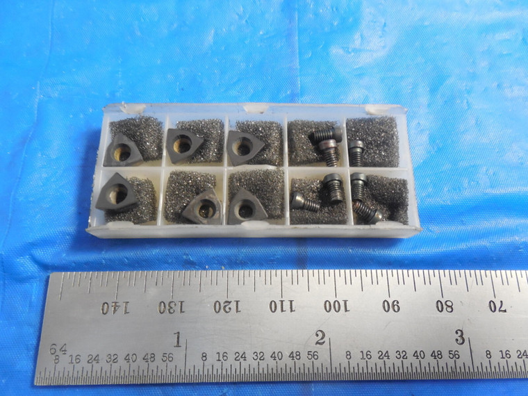 5PCS NEW XCGT 03 02 04 CARBIDE INSERTS AND SCREWS TO FIT MACHINE SHOP TOOLING