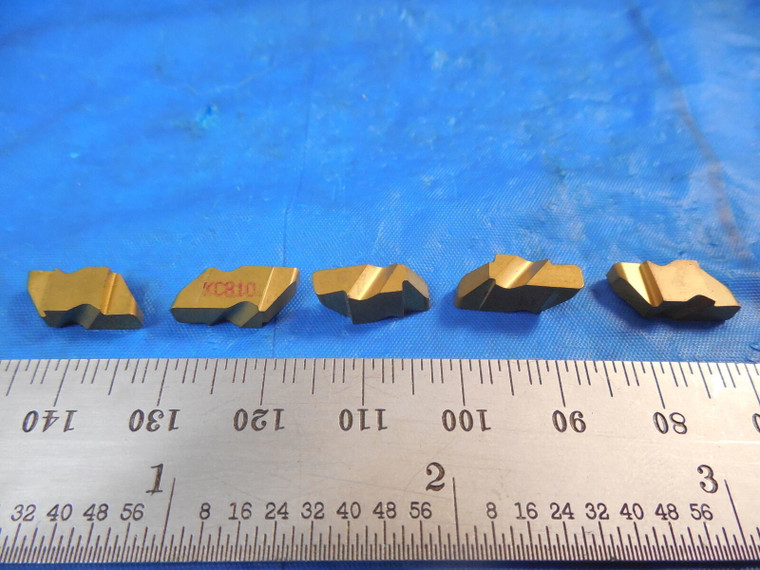 5PCS NEW KENNAMETAL NG2125L KC810 TOP NOTCH GROOVING INSERTS .125 WIDE TOOLING