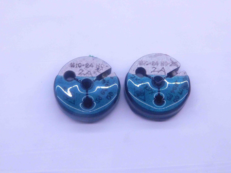 10 24 NC 3A THREAD RING GAGES #10 .190 GO NO GO P.D.'S = .1629 & .1604 UNC-3A - KW0970LI