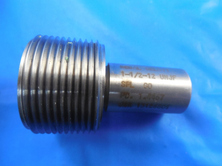 1 1/2 12 UNJF SPECIAL THREAD PLUG GAGE 1.5 GO ONLY P.D. = 1.4467 INSPECTION TOOL