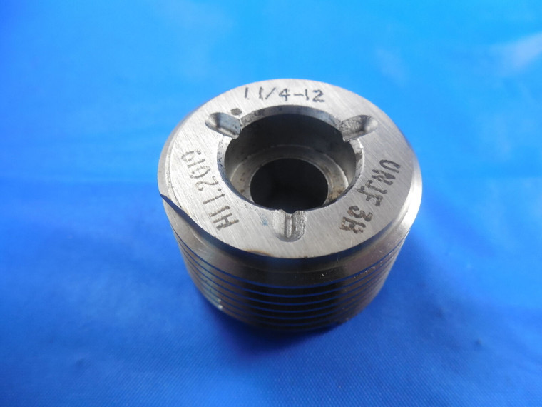 1 1/4 12 UNJF 3B THREAD PLUG GAGE 1.25 NO GO ONLY P.D. = 1.2019 INSPECTION TOOL