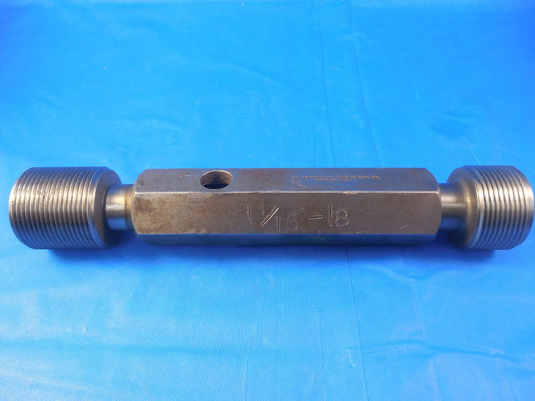 1 1/16 18 NEF 3B THREAD PLUG GAGE 1.0625 GO NO GO P.D.'S = 1.0264 & 1.0310 TOOLS
