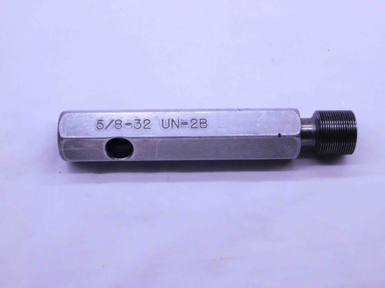 5/8 32 UN 2B THREAD PLUG GAGE .625 .6250 NO GO ONLY P.D. = .6093 INSPECTION - KW1086LI
