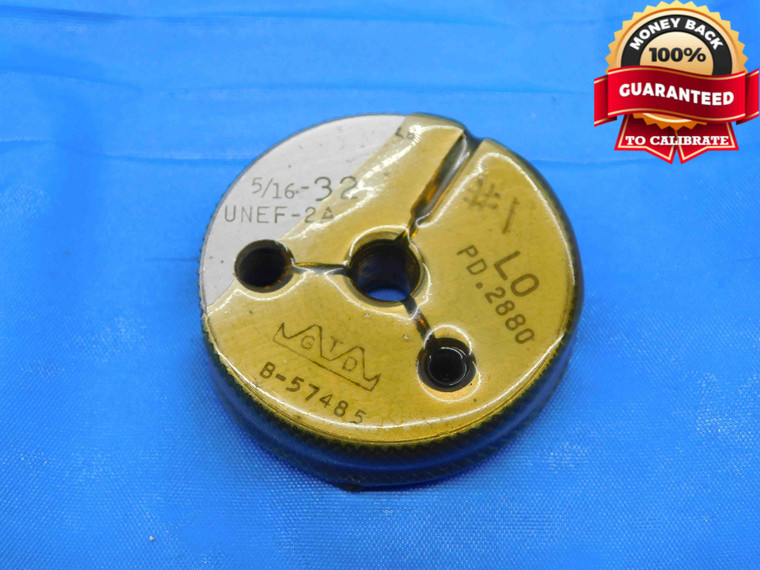 5/16 32 UNEF 2A THREAD RING GAGE .3125 NO GO ONLY P.D. = .2880 INSPECTION CHECK - KW1150BU