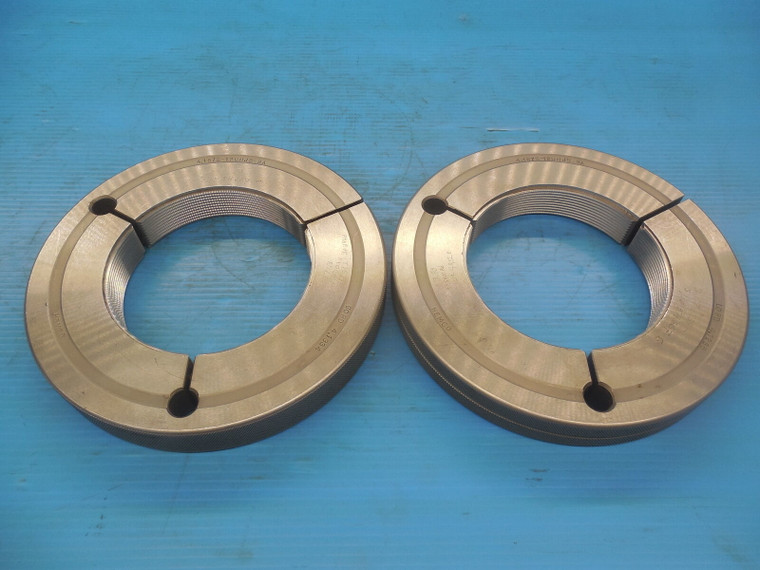 4 3/16 12 UNJS 3A THREAD RING GAGES 4.1875 GO NO GO P.D.'S = 4.1334 & 4.1285