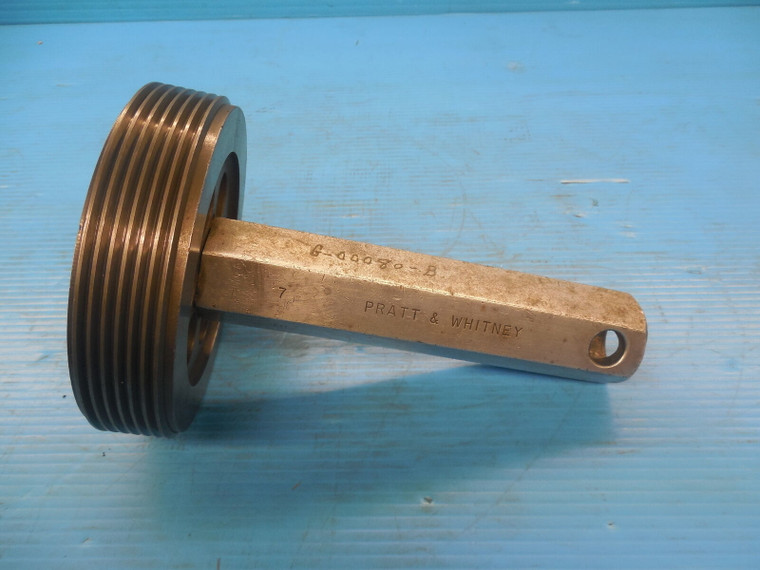 4 3/8 8 NS 3 THREAD PLUG GAGE 4.375 NO GO ONLY P.D. = 4.3021 INSPECTION TOOLING