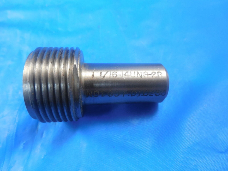 1 1/16 14 UNS 2B THREAD PLUG GAGE 1.0625 NO GO ONLY P.D. = 1.0230 TAPERLOCK