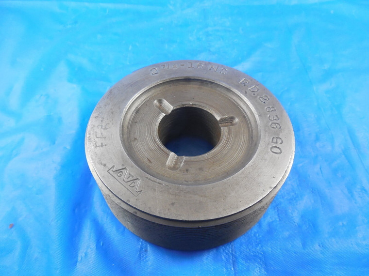 2 7/8 16 NS THREAD PLUG GAGE 2.875 GO ONLY P.D. = 2.8360 REVERSIBLE INSPECTION