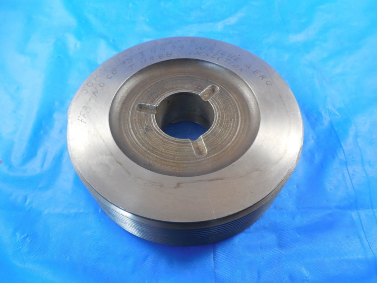 3 1/2 12 NS THREAD PLUG GAGE 3.5 NO GO ONLY P.D. = 3.4499 REVERSIBLE QUALITY