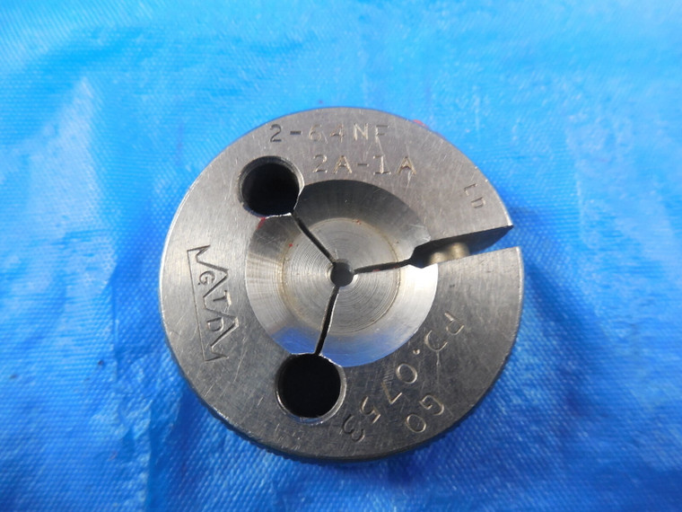 2 64 NF 2A THREAD RING GAGE #2 .086 GO ONLY P.D. = .0753 INSPECTION TOOL 2A-1A