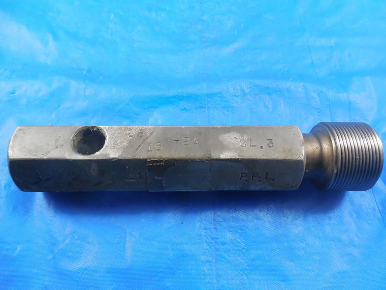 15/16 24 NS 3 THREAD PLUG GAGE .9375 NO GO ONLY P.D.= .9139 QUALITY INSPECTION